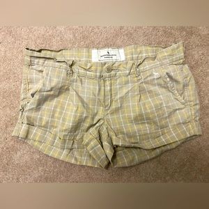 A&F stripe short shorts size 6